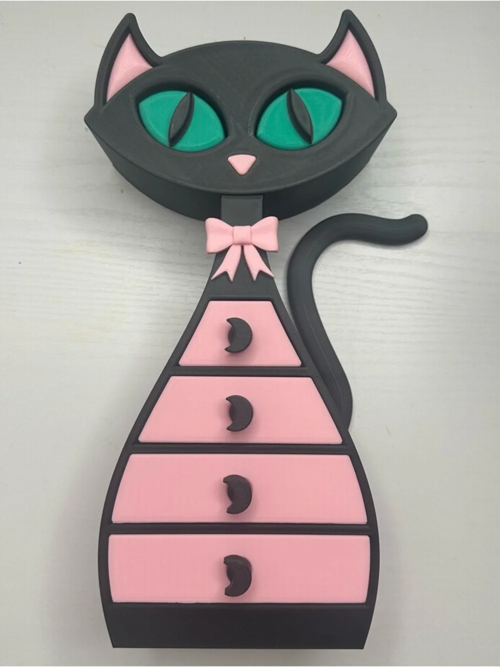 Custom Made Cat Jewelry Box 12” Tall